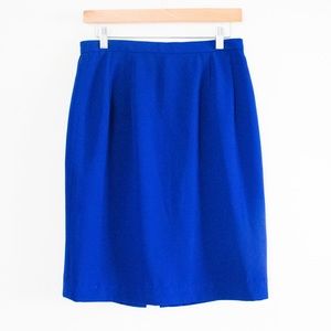 Vintage 80’s/90’s Blue Pencil Skirt / Size 6, UK 8